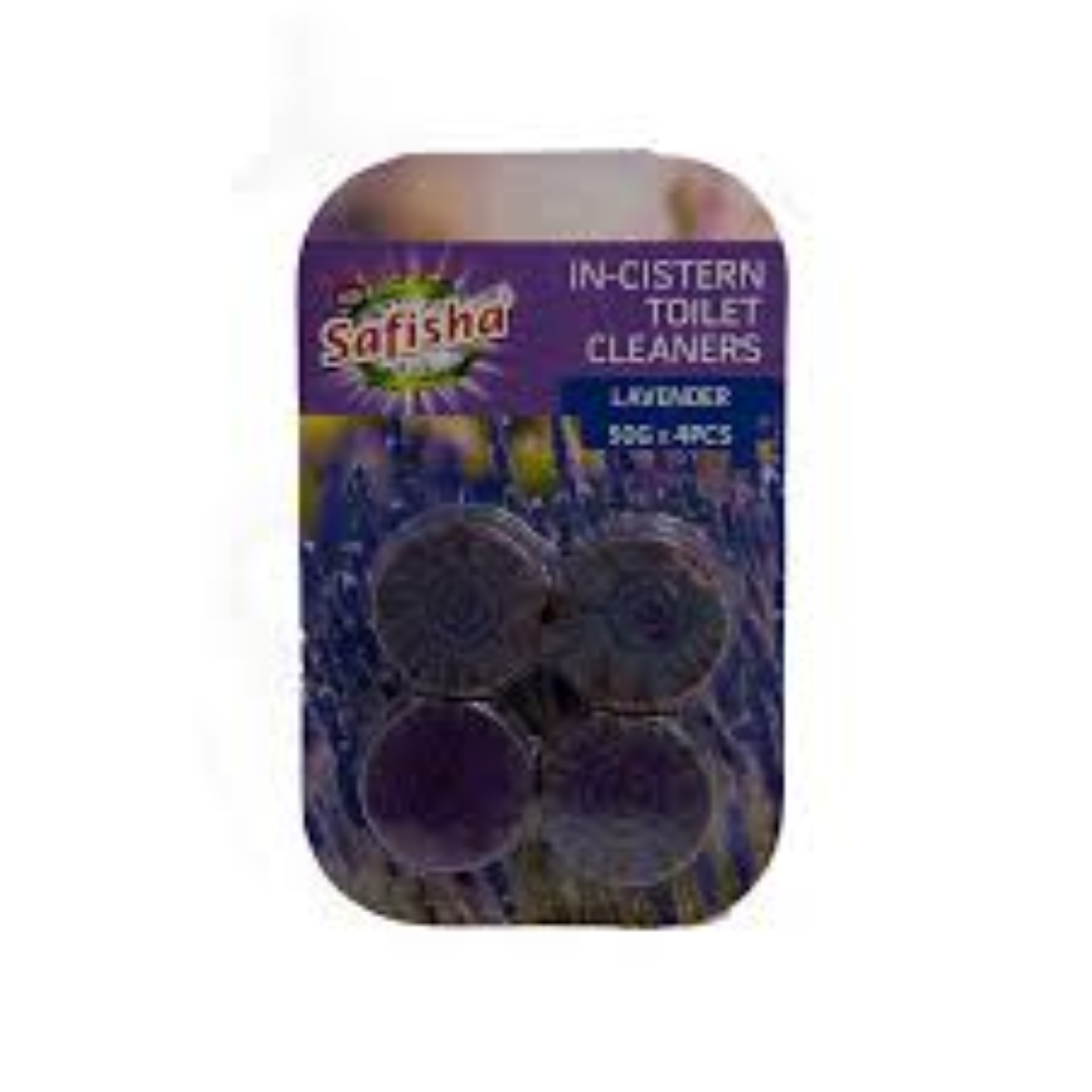 SAFISHA T/IN CISTERN BLOCKS LAVENDER 2X50G